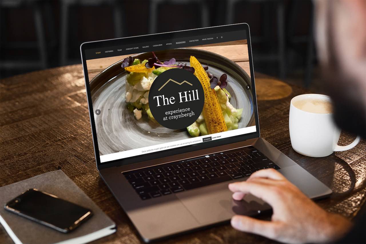 Fast Solutions - Het website-ontwerp van het Hill Restaurant met een grafische ontwerpaanpak.
